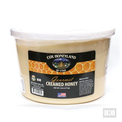 Cox Honeyland Creamed Honey, 5 lb, Tub