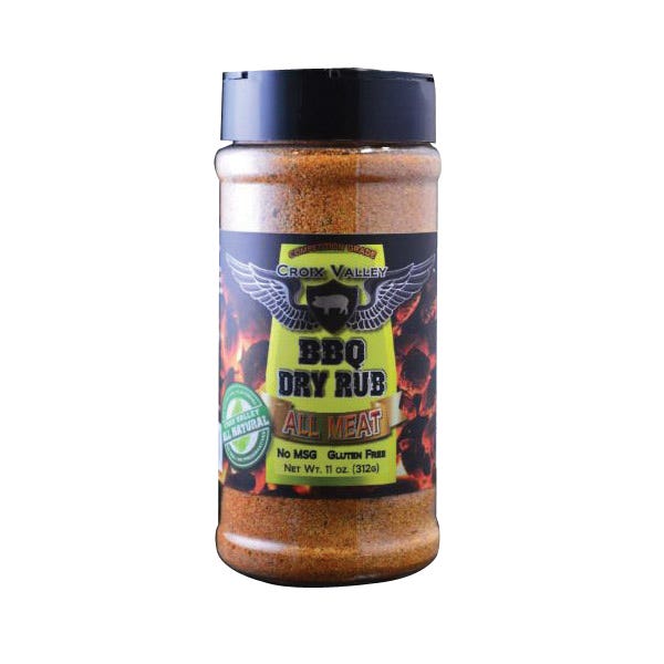 Croix Valley All-Meat BBQ Rub, Dry, 11 oz