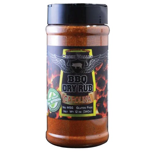 Croix Valley Carolina BBQ Rub, Dry, 12 oz