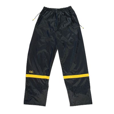 CLC Climate Gear Series Rain Suit, 4XL, Nylon, Black, Zipper Closure