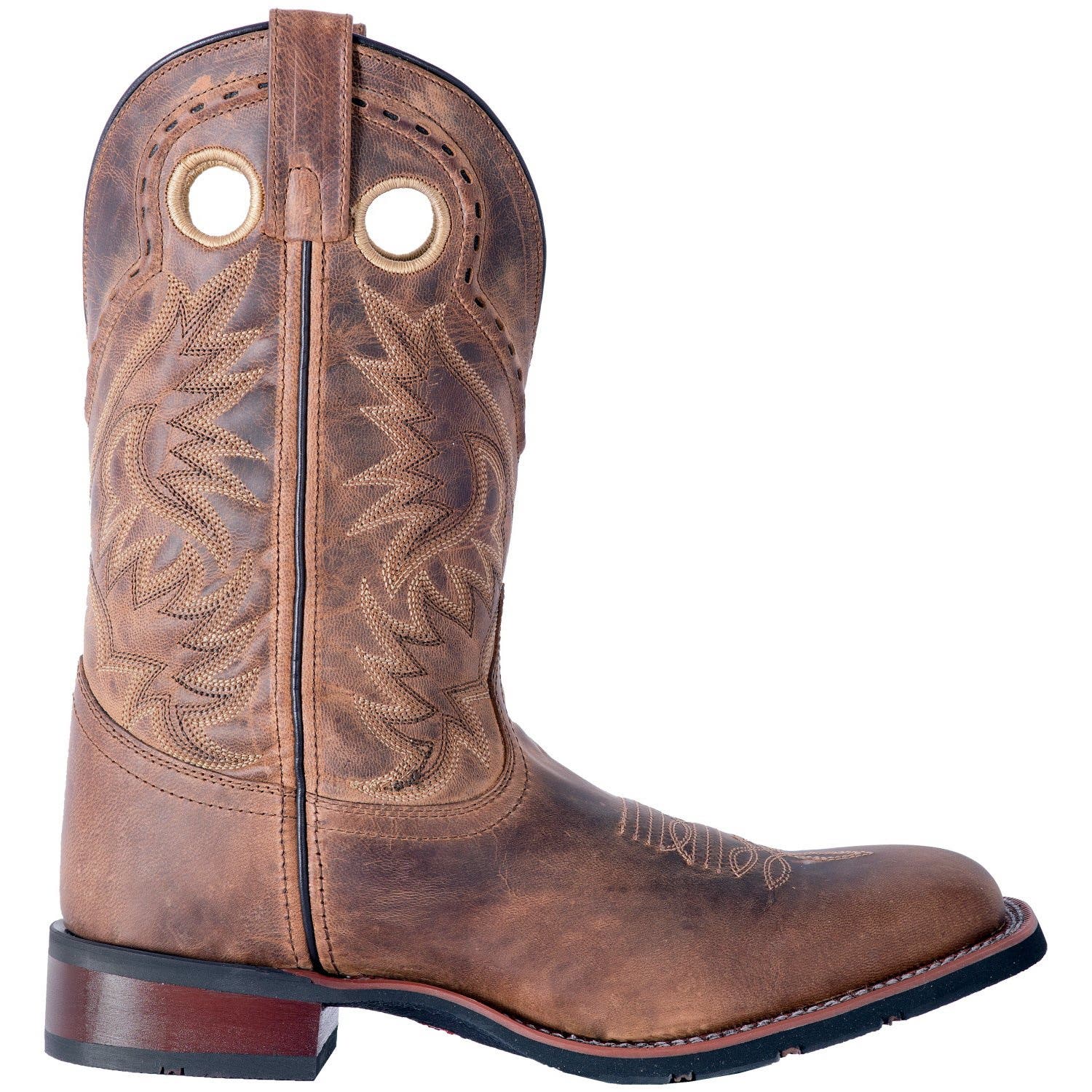 Laredo Western Boots, 10.5, Tan, Leather Upper