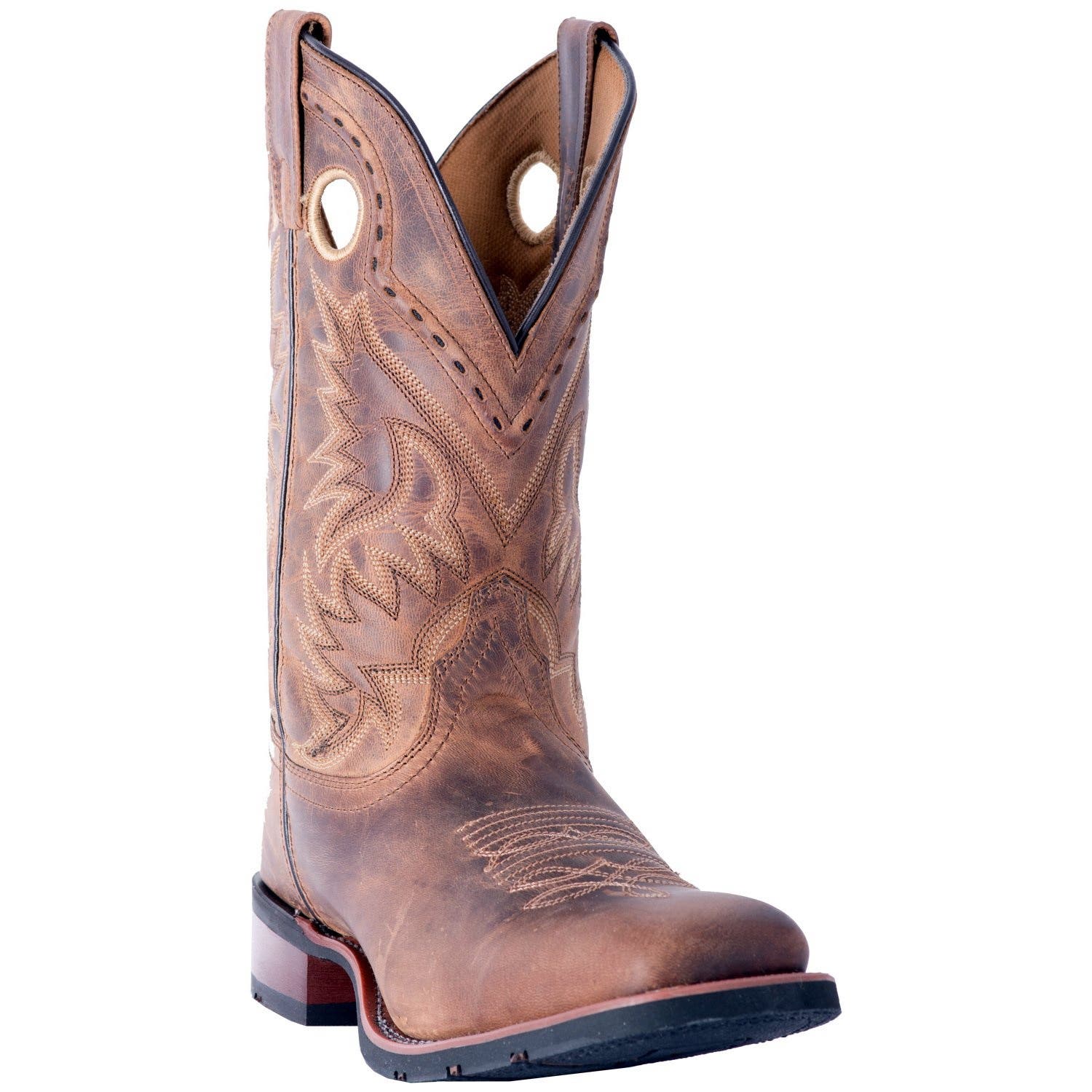 Laredo Western Boots, 11, Tan, Leather Upper