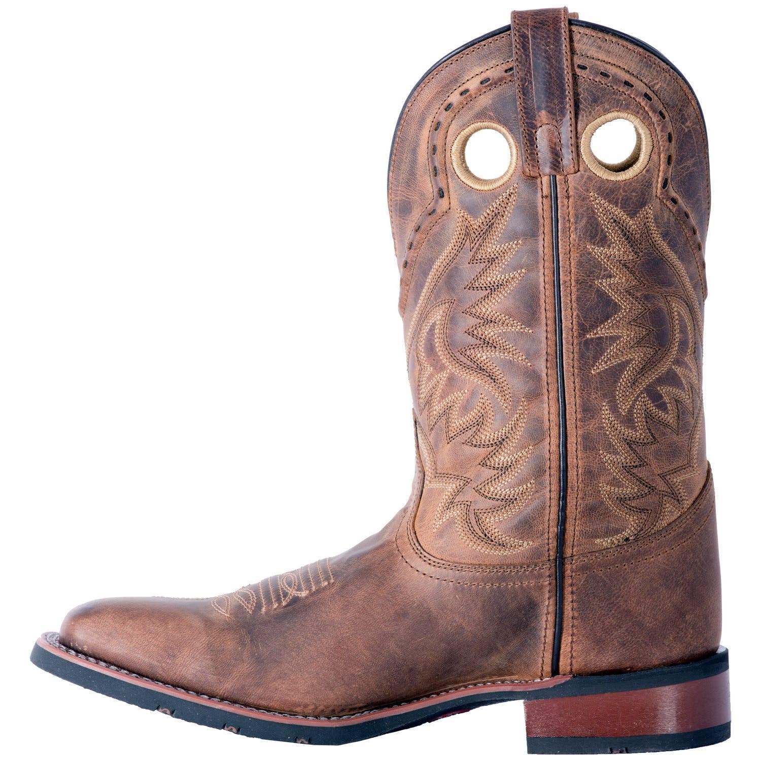 Laredo Western Boots, 13, Tan, Leather Upper