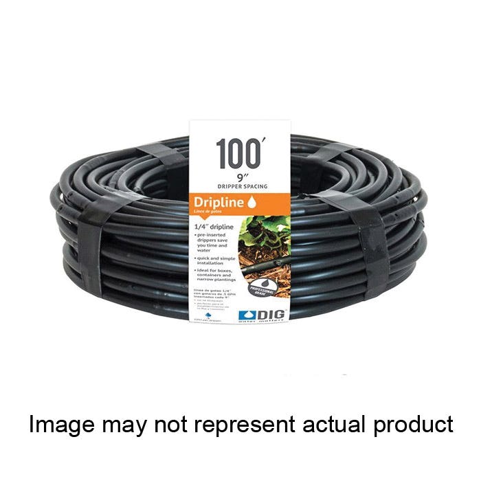 DIG Microline Dripline, 100 ft L, Barb, Brown