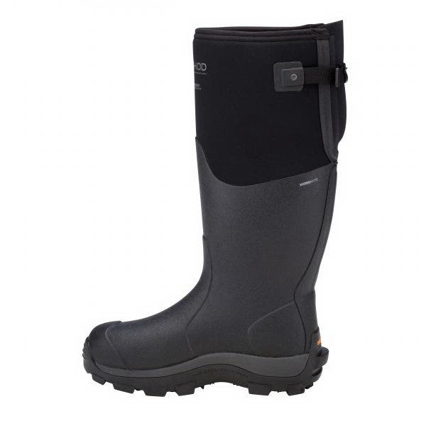 Dryshod West Haymaker Series Work Boots, 16, Black/Orange, Neoprene, Insulated: Yes