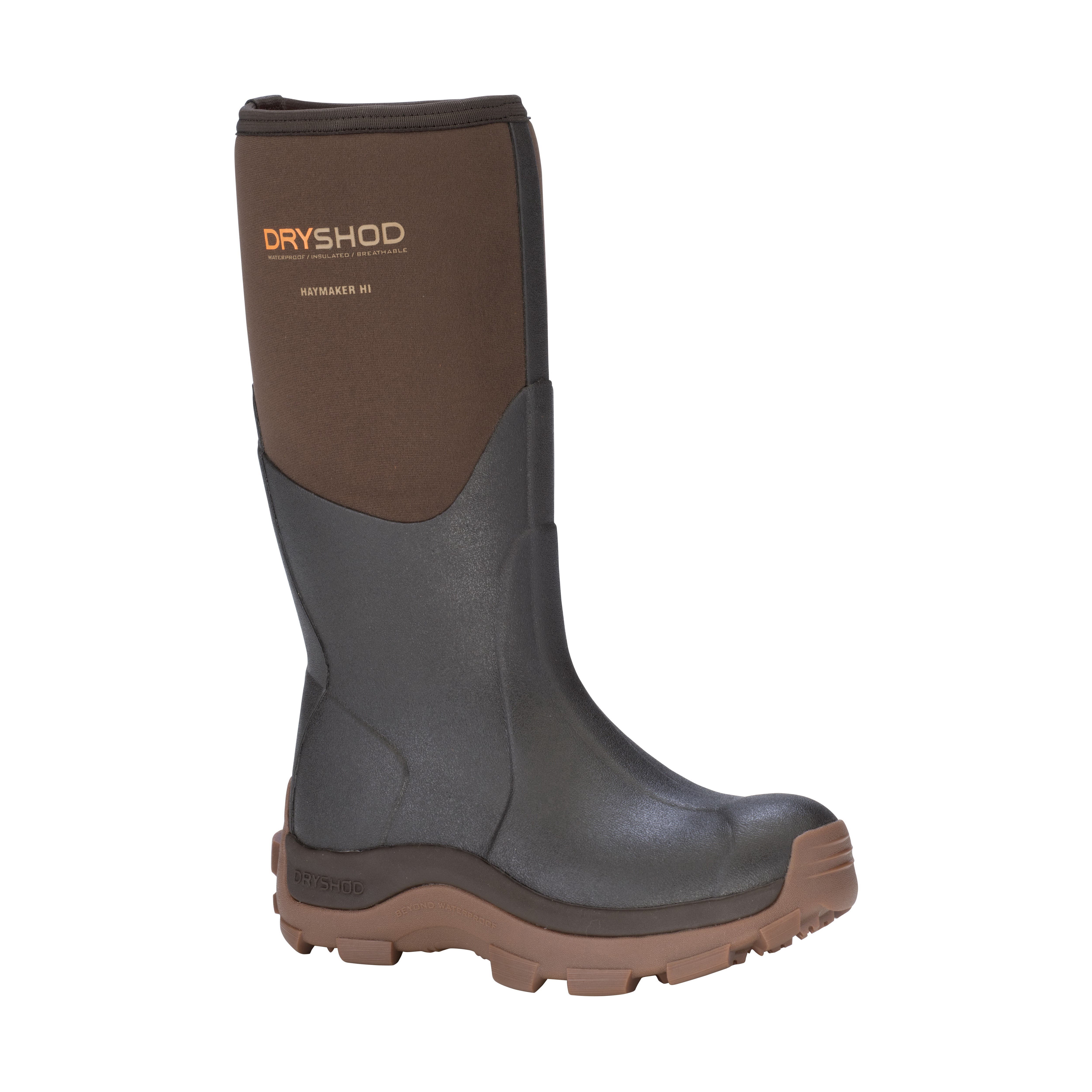 Dryshod West Farm Boots, 7, Brown/Peanut, Neoprene, Insulated: Yes
