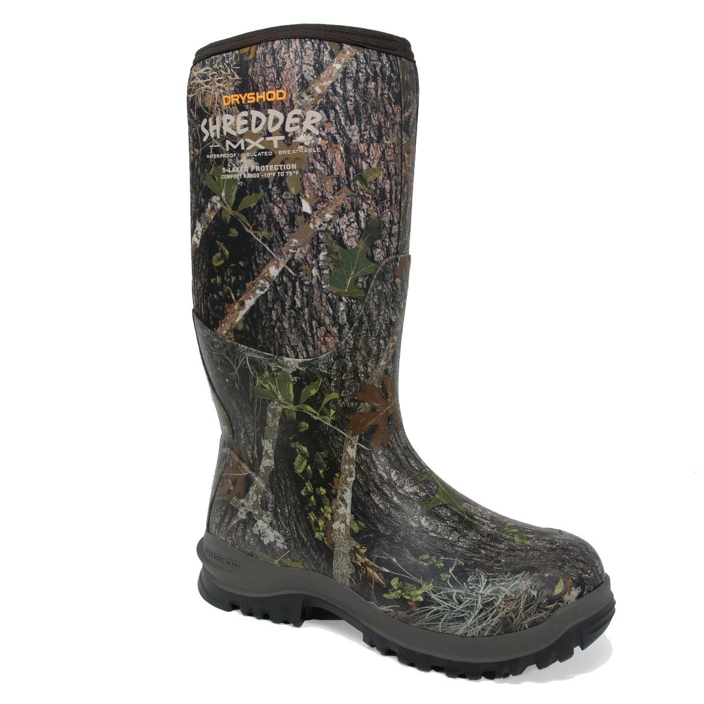 Dryshod West Shredder MXT Insulated Camo Hunting Boots, Size 8