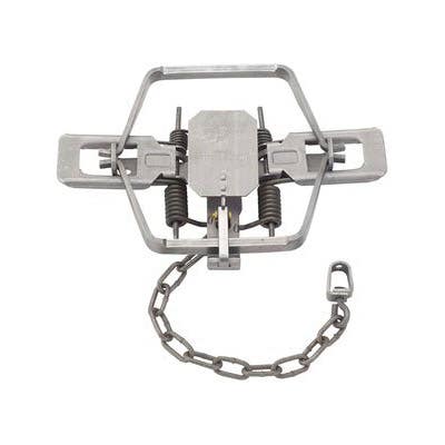 DUKE TRAPS Offset Jaw Trap, 4, Steel