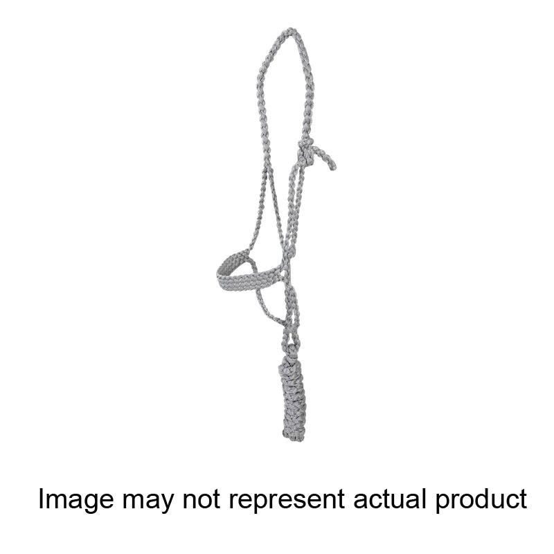 Classic Equine Flat Braid Rope Halter, Polyester, White