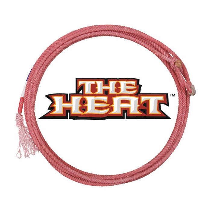 Classic The Heat Heel Rope, 3/8 in Dia, 35 ft L, Medium Hard Rope