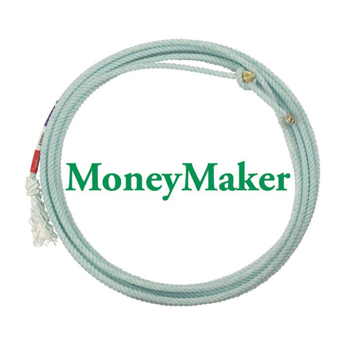 Classic MoneyMaker Head Rope, 3/8 in Dia, 30 ft L, Medium Soft Rope, Nylon/Polyester