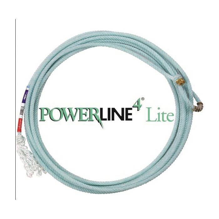 Classic Powerline4 Lite Heel Rope, 3/8 in Dia, 35 ft L, Medium Soft Rope, Nylon/Polyester