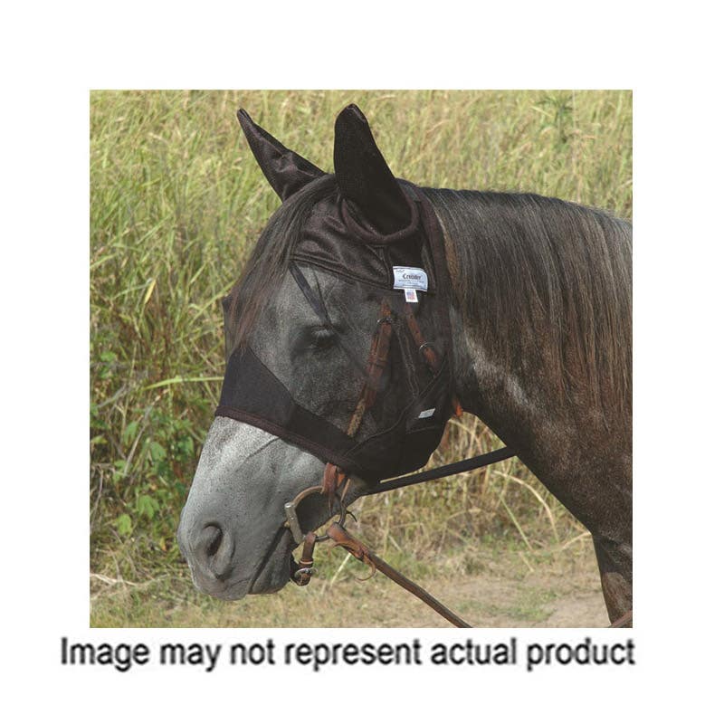 Cashel Quiet Ride Ears Fly Mask, Arabian, Horse, Nylon Mesh, Black