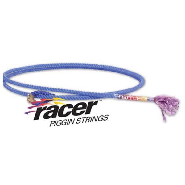 Rattler Racer Piggin String, 6.5 ft L, Medium Rope, Nylon, Blue