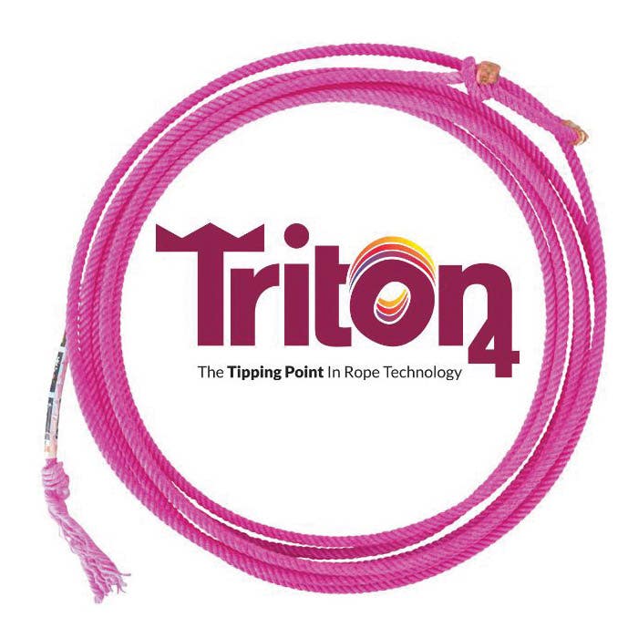 Rattler Triton4 Rope, 3/8 in Dia, 35 ft L, Hard Medium Rope, Nylon
