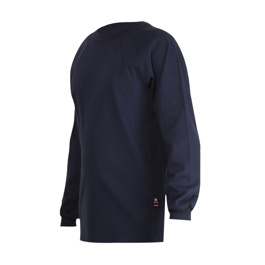 Forge Fr Flame-Resistant T-Shirt, Men's, 3XL, Crew Neck, Navy Blue