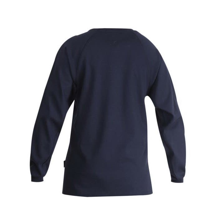 Forge Fr Flame-Resistant T-Shirt, Men's, 2XL, Crew Neck, Navy Blue - 830818