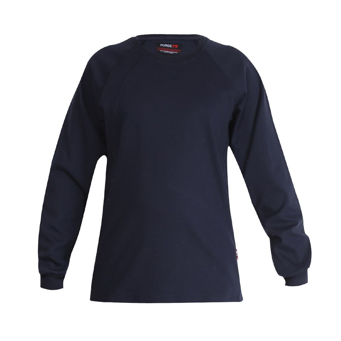 Forge Fr Flame-Resistant T-Shirt, Men's, 3XL, Crew Neck, Navy Blue