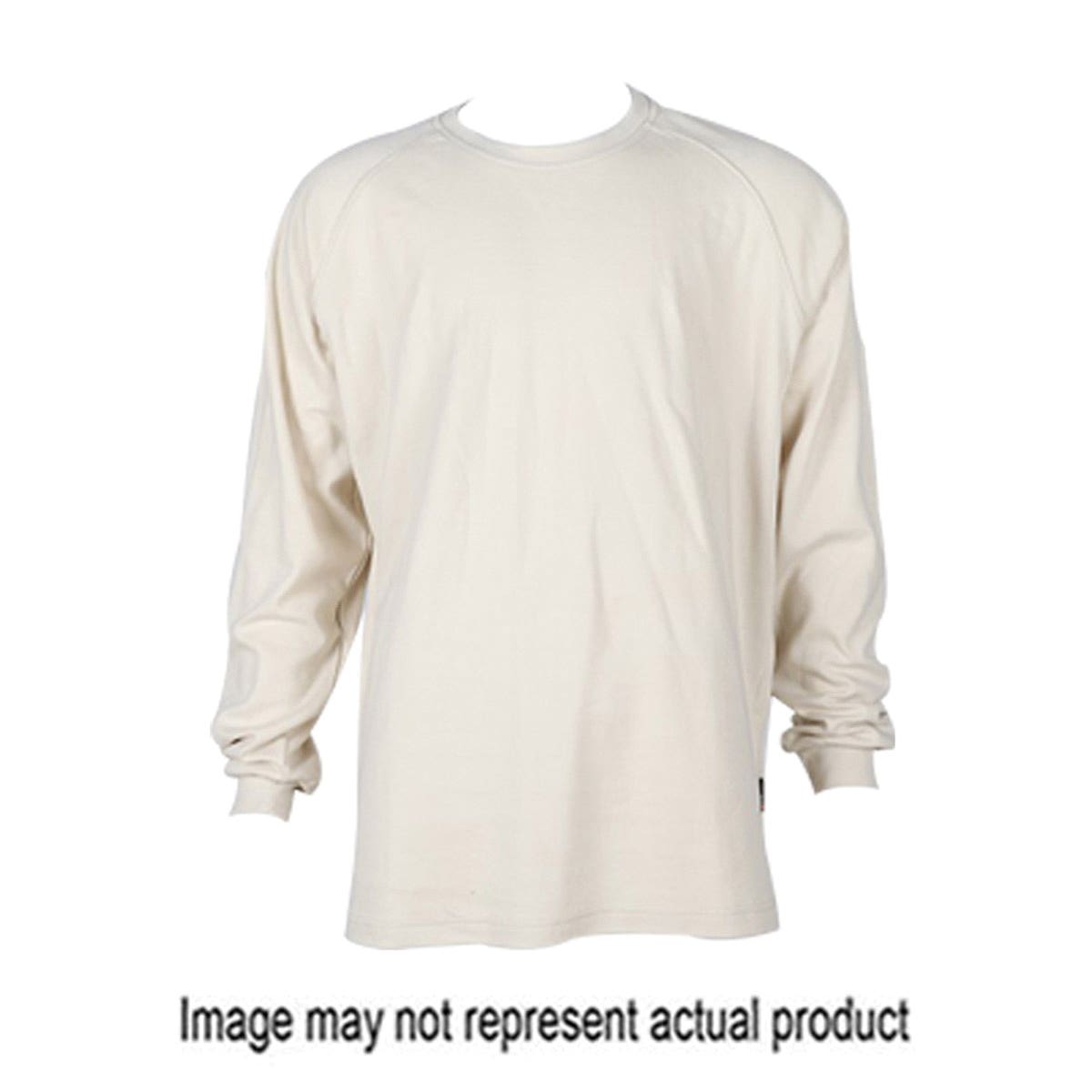Forge Fr Flame-Resistant T-Shirt, Men's, XL, Crew Neck, Tan - 830822