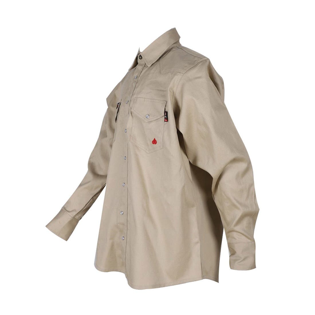 Forge Fr Flame-Resistant Shirt, Men's, XL, Stone - 830781