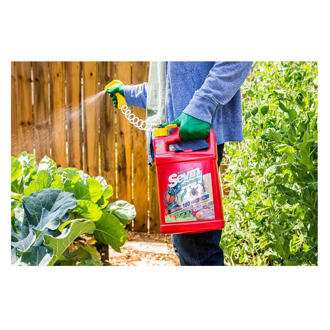 Sevin Ready-to-Use Bug Killer, Liquid, Spray Application, Outdoor, 1 gal