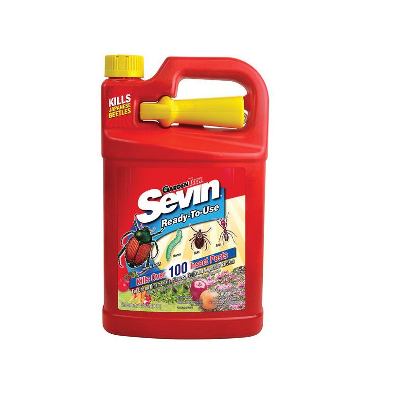 Sevin Ready-to-Use Bug Killer, Liquid, Spray Application, Outdoor, 1 gal