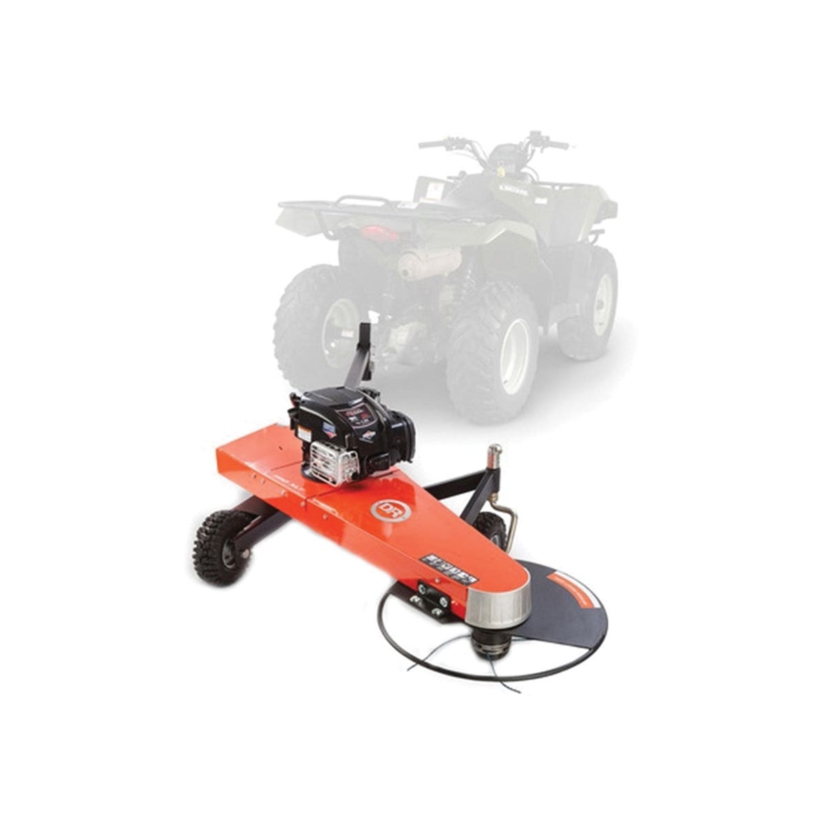 DR TT13072BMN Tow-Behind Trimmer Mower, 22 in W Cutting, 1 to 7 in H Cutting