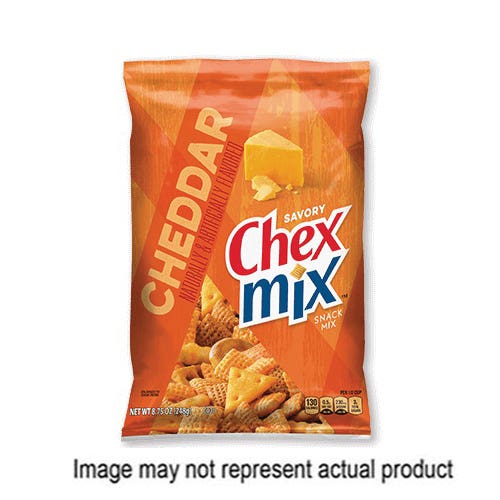 Chex Mix Snack Mix, Cheddar Flavor, 3.75 oz Bag