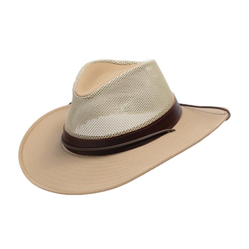 Henschel Hat Company 5297-95-L Breezer Hat, Men's, L, Cotton/Leather/Polyester, Khaki