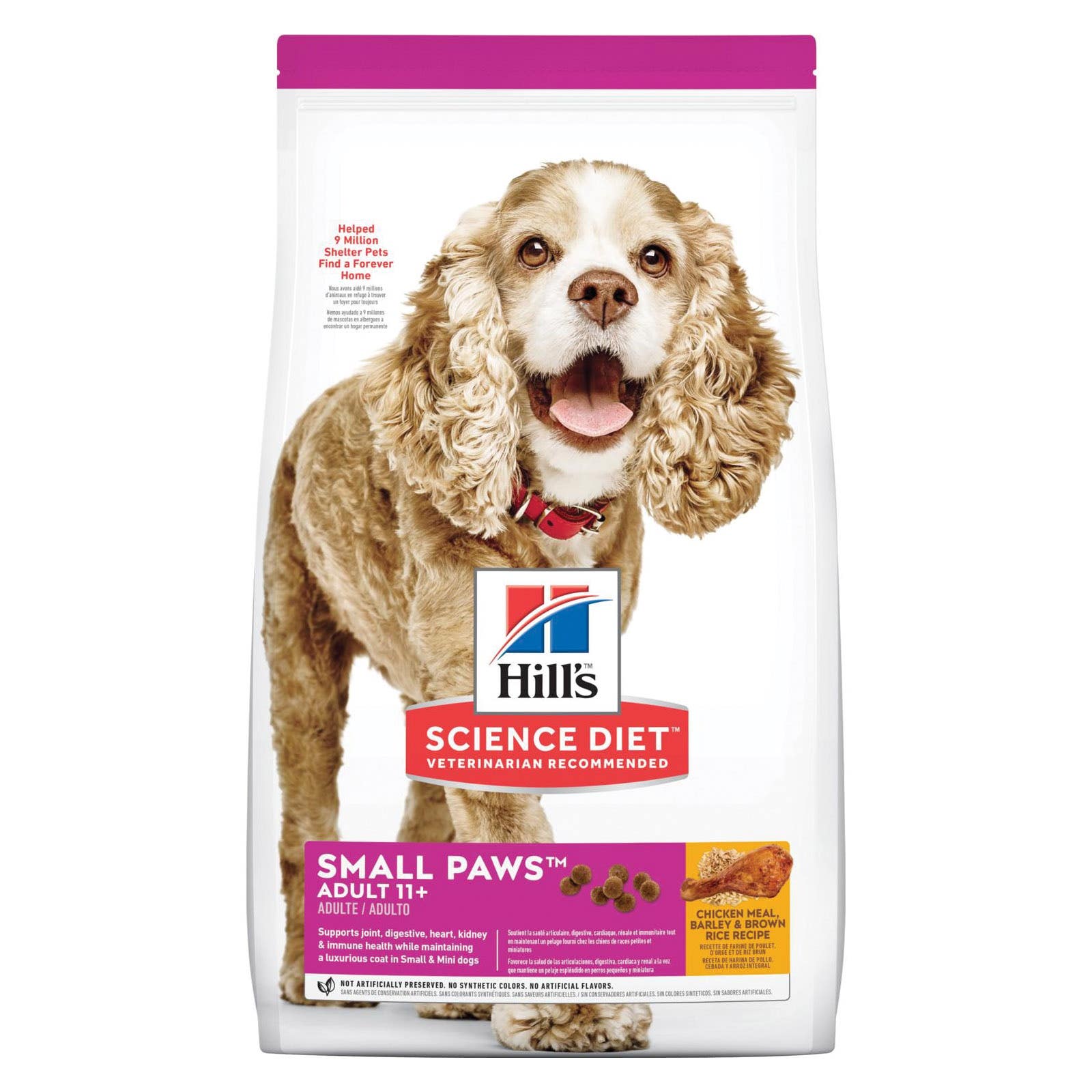 Science Diet Small Paws 2534 Dog Food, Barley, Brown Rice, Chicken, S, 15.5 lb Bag