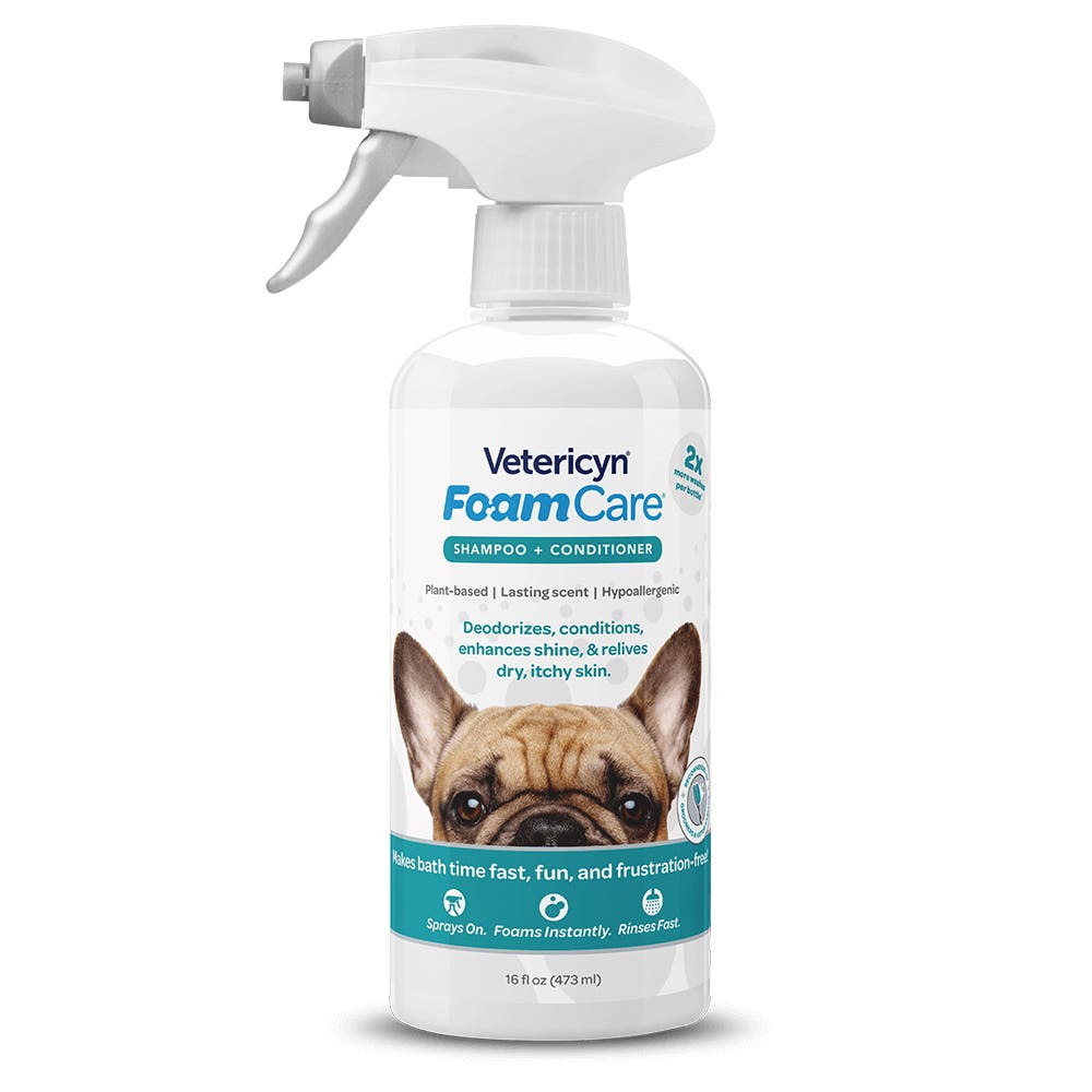 Vetericyn FoamCare Pet Shampoo, 16 oz Spray Bottle