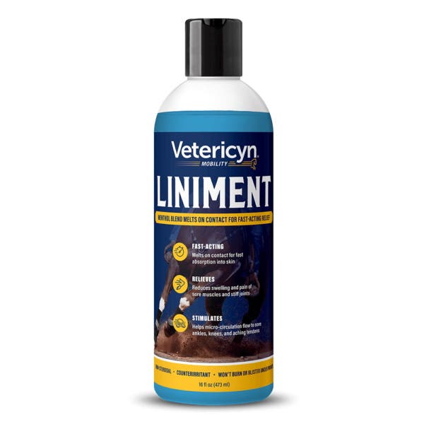 Vetericyn Equine Liniment, Liquid, Bright Blue, 16 oz