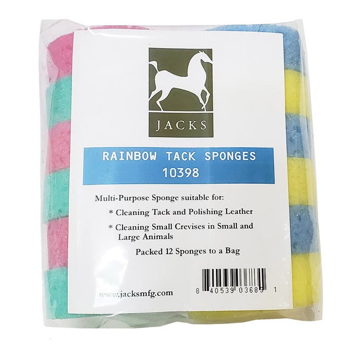 Jacks Rainbow Tack Sponge, Synthetic, Assorted