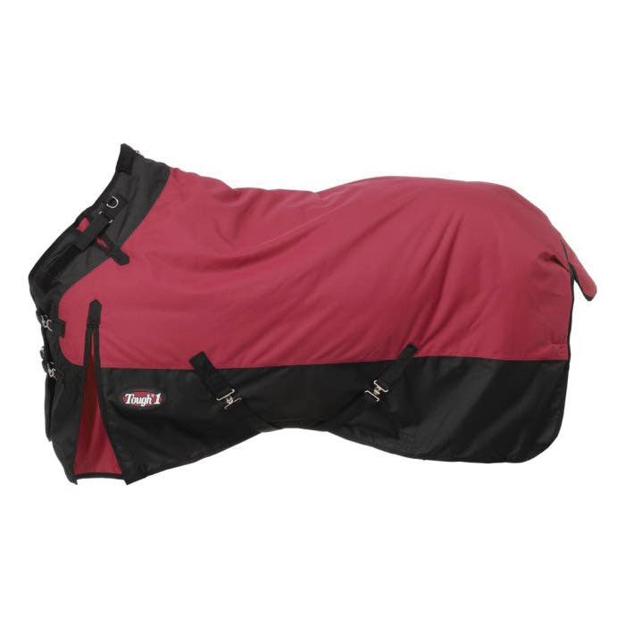 Tough 1 Turnout Blanket, Waterproof, 78 in, Polyester, Burgundy
