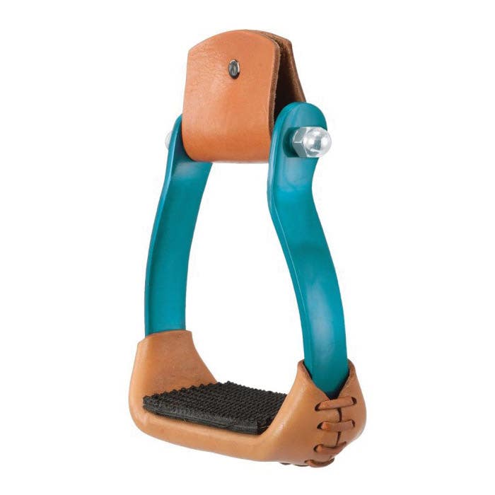 Tough 1 Racer Stirrup, Aluminum/Rubber, Polished