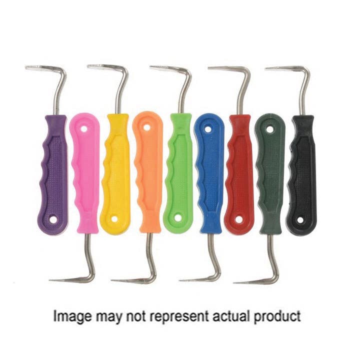 Tough-1 Steel Hoof Pick with Easy-Grip Handle, 5.5 in