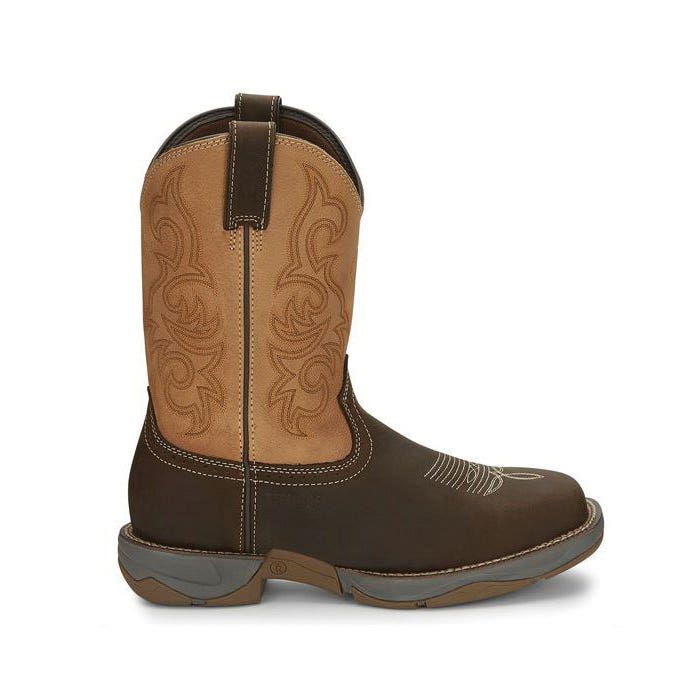 Tony Lama 3R Series Work Boots, 8, EE W, Dusty Brown, Leather Upper