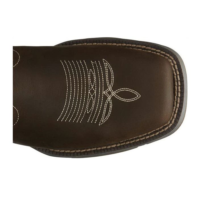 Tony Lama 3R Series Work Boots, 8, EE W, Dusty Brown, Leather Upper