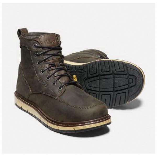 Keen San Jose Series Light-Duty Work Boots, 13, Cascade Brown, Leather