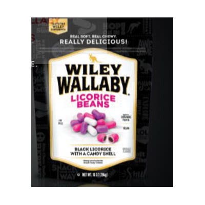 Wiley Wallaby Sweet Beans Licorice Candy 10 oz