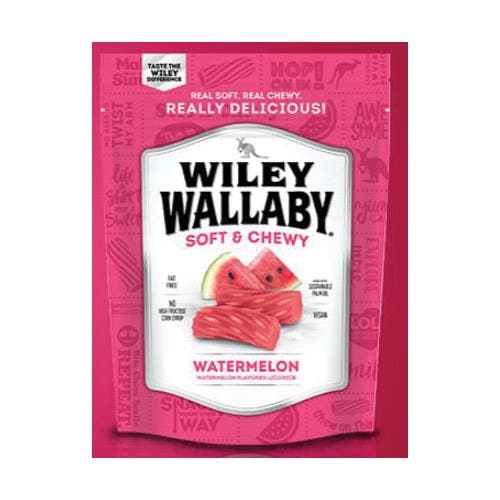 Wiley Wallaby Watermelon Licorice Candy 10 oz