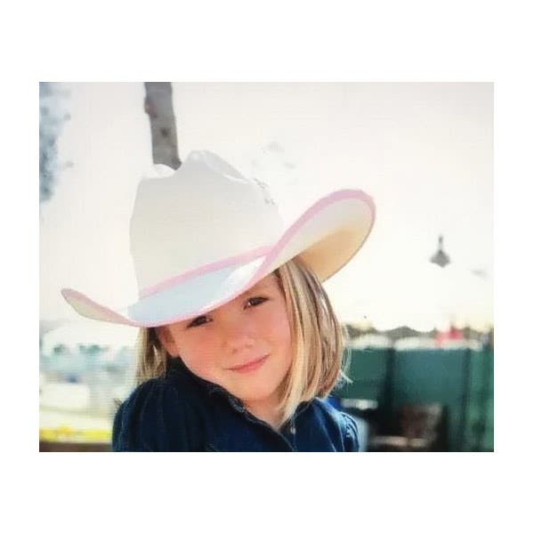 Lone Star Hats 8CVKBEP-M Hat, Bound, Girl's, M, Straw, Pink