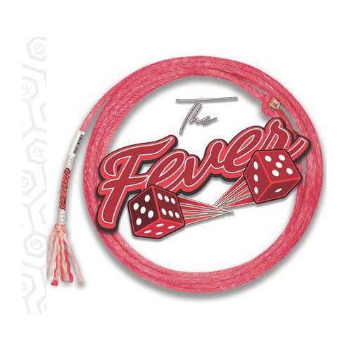 Lone Star Ropes THE FEVER Head Rope, 32 ft L, Extra Soft Rope, Nylon/Polyester, Red - 840557