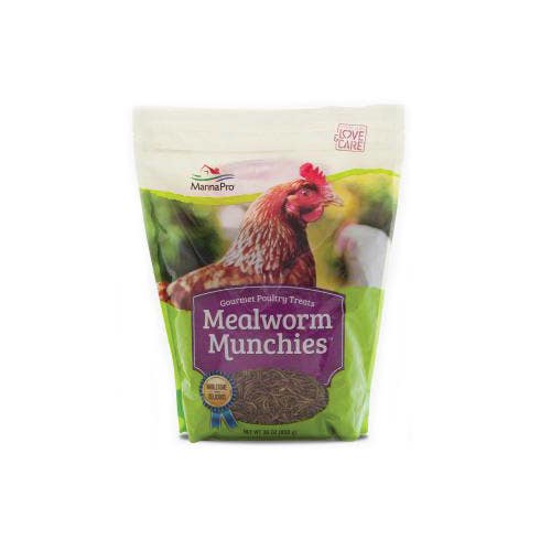 Manna Pro Mealworm Munchies 0010310275 Poultry Treat, Bag, 30 oz