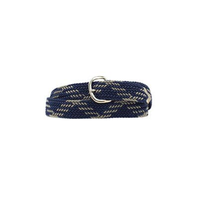 Nocona Belt, Men's, 46 in, Nylon, Gray/Navy, Buckle