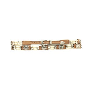 M&F Western Products 0298344 Conchos Hatband, Leather, Medium Brown