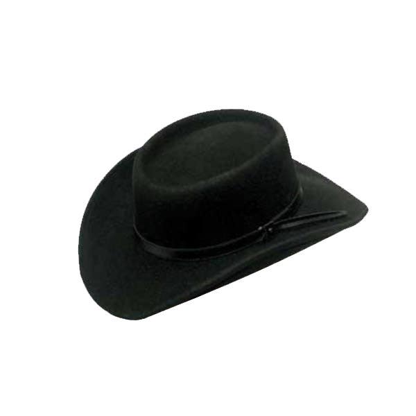 Twister 7211801-XL Crushable Hat, XL, Black, Gambler Style, Men's, Wool