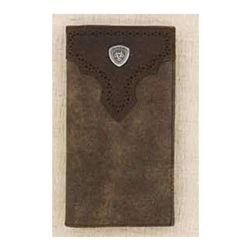 Ariat Wallet, Men's, M, Logo Concho, Rodeo, Brown