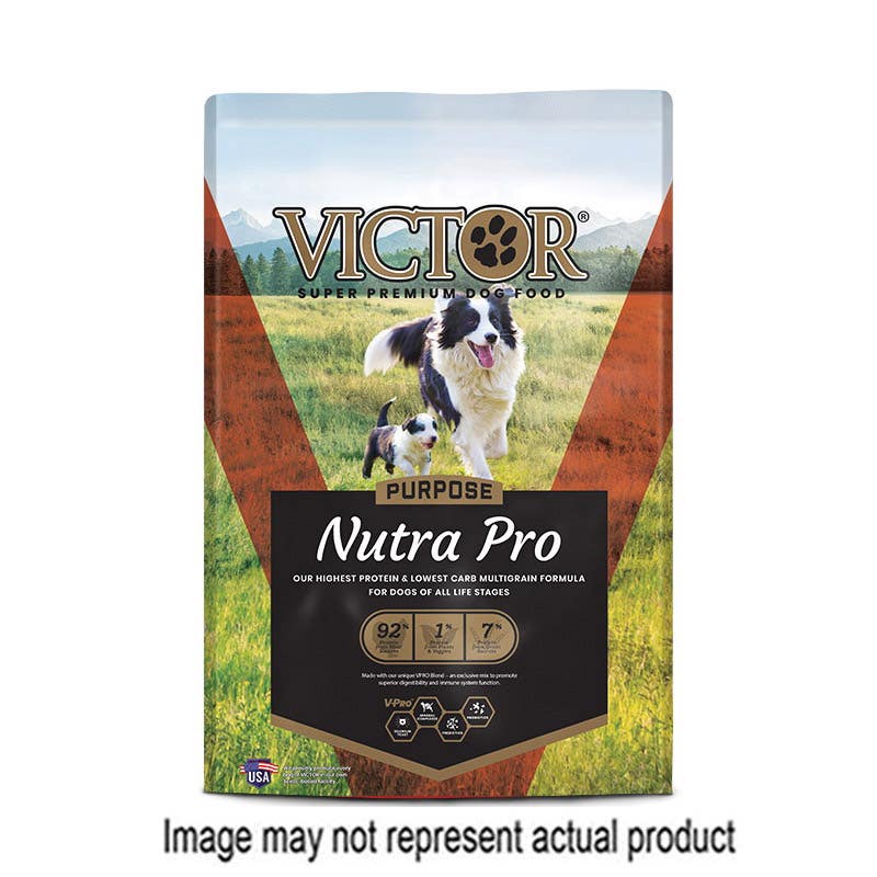 Victor Nutra Pro 5061 Dog Food, L, Dry, Beef, Chicken, Fish, 5 lb