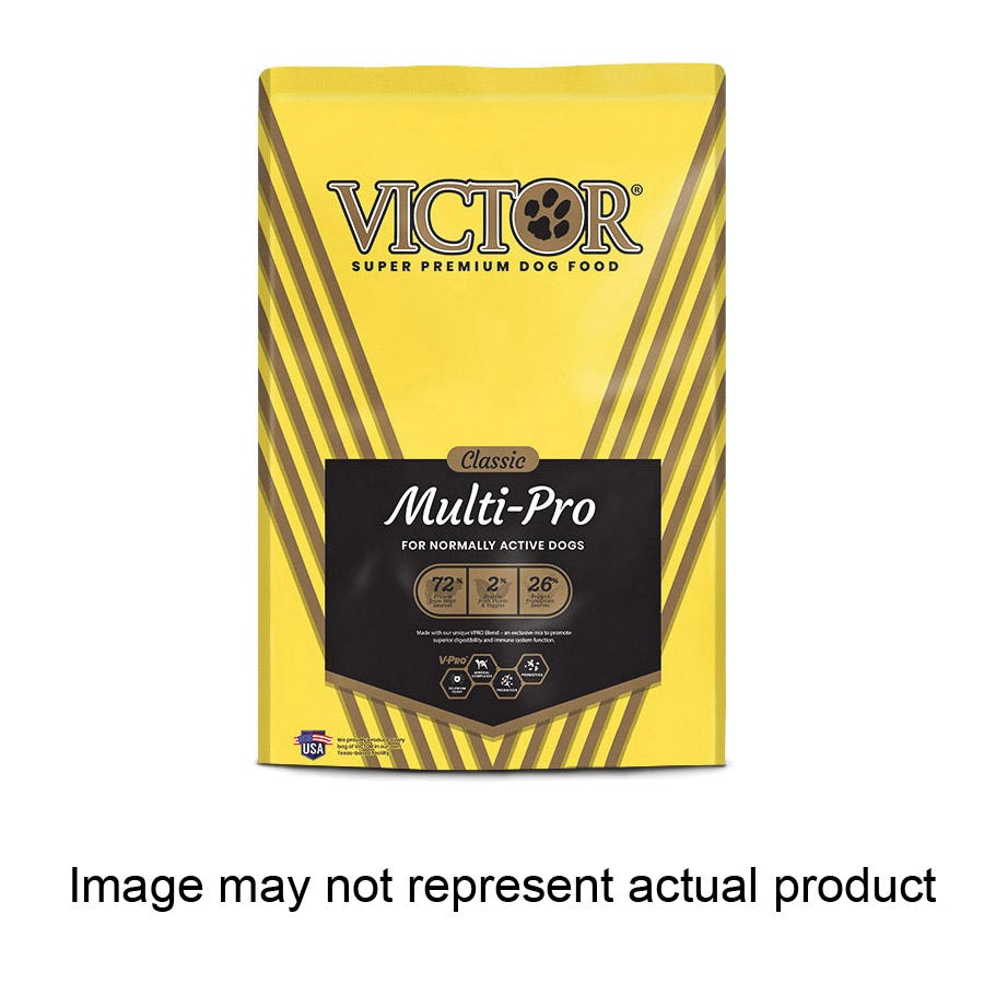 Victor Multi-Pro 5382 Dog Food, L, Dry, Beef, Chicken, Pork, 5 lb